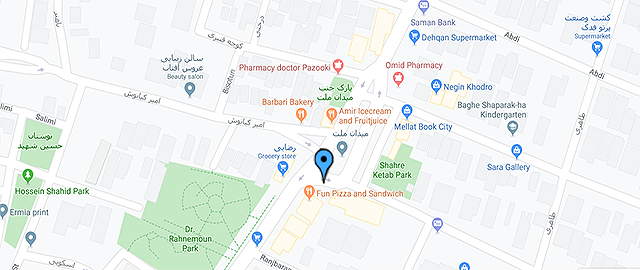 مکان ما در نقشه